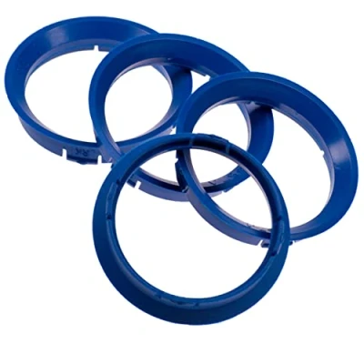Afbeelding van 4x centreren van 63,3 x 57,1 mm blauwe wielen Rings Made in Germany