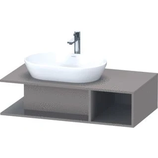 Afbeelding van Duravit D Neo wastafelonderkast 100x26x55cm Basalt Mat