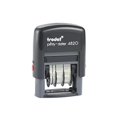 Afbeelding van Trodat Printy 4820 Datumstempel, maand in letters, 4 mm, afdrukkleur zwart, 25 x mm