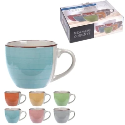 Afbeelding van Trendoz Espresso bekers 6 stuks aardewerk multi kleur 90 ml