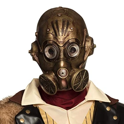 Afbeelding van Boland Latex hoofdmasker Gaspunk Volwassenen Robot Halloween en Horror Steampunk Sciencefiction