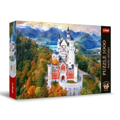 Afbeelding van Trefl Premium Plus Quality Puzzle Photo Odyssey: Neuschwanstein kasteel, Duitsland 1000 stukjes, Unieke fotoserie, Perfect passende elementen, voor volwassenen en kinderen vanaf 12 jaar