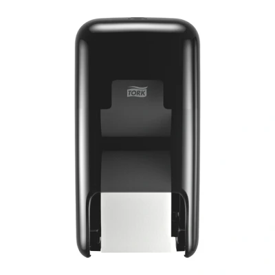 Afbeelding van Tork OptiServe 558042 Toiletpapierdispenser met 2 rollen zonder kern, zwart T7, verticale dispenser, elevation design,
