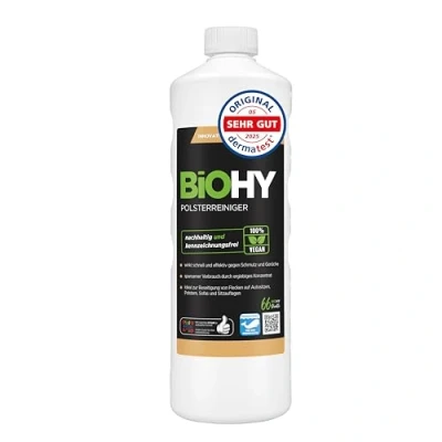 Afbeelding van BiOHY Bekleding reiniger (1 Liter Fles) Ideaal voor autostoelen, banken, matrassen etc. Ook geschikt wasmachines (Polsterreiniger)