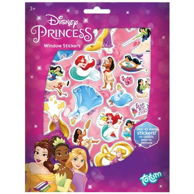 Afbeelding van Totum Disney Princess auto Raamstickers 45 stuks prinsessen thema voor kinderen