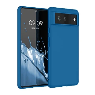 Afbeelding van kwmobile telefoonhoesje geschikt voor Google Pixel 6 Hoesje smartphone Back cover in rifblauw