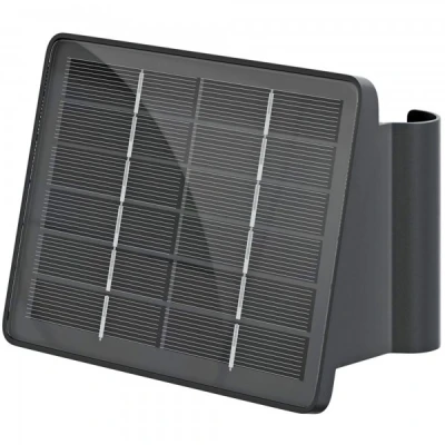 Afbeelding van LED Solar Wandleuchte mit 2 weißen LED, Quadros, schwarz, die Haus