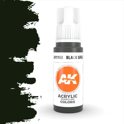 Afbeelding van Black Green Acrylic Modelling Colors 17ml AK11160