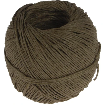 Afbeelding van vlaskoord touw uit 2 draden, bol van 100 g, +/ 90 m