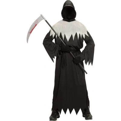 Afbeelding van WIDMANN Zwarte en witte reaper outfit voor volwassenen XL