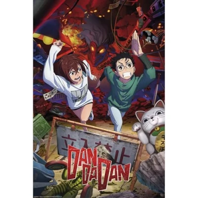 Afbeelding van Poster Dan Da Momo and Okarun 61x91,5cm