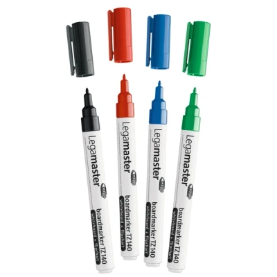 Afbeelding van Viltstift Legamaster TZ140 whiteboard rond assorti 1mm 4st
