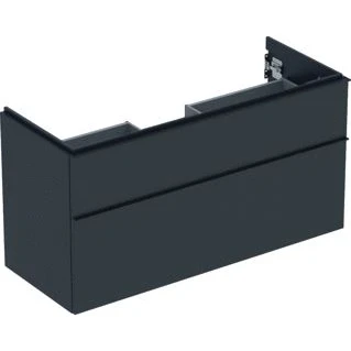 Afbeelding van Geberit iCon wastafelonderbouwkast met 2 schuifladen, lava mat 1184 x