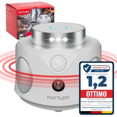 Afbeelding van PATTLER® ultrasone muis en ratten ultra geluid 360 anti dekt tot 180 m² ultrasoon rat apparaat