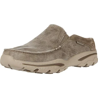 Afbeelding van Skechers Men&#039;s Creston Slip On Canvas Loafer, Khaki, 11 Medium US
