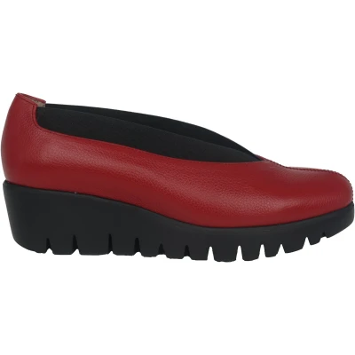 Afbeelding van Wonders Agadir dames instapper rood maat 35 (EU) 2 (UK)