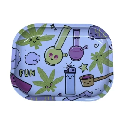 Afbeelding van Rolling Tray Metalen Tabak Roken Accessoires Rooklade (Fun cartoon)