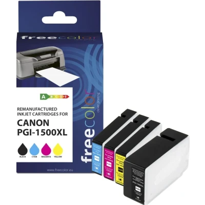 Afbeelding van Freecolor cartridge Canon PGI 1500XL Multipack BK/C/M/Y remanufactured