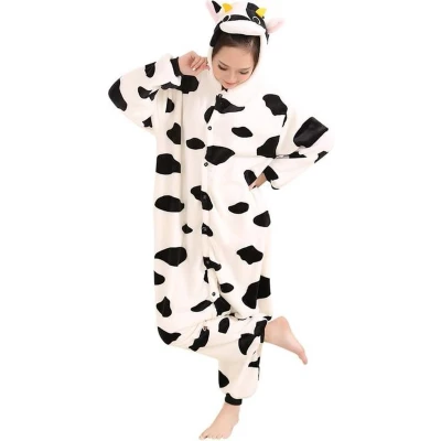 Afbeelding van Koe Onesie Verkleedkleding Volwassenen &amp; Kinderen S (145 159 cm)