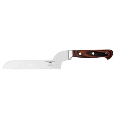 Afbeelding van Rockingham Forge RF 8058 Gebogen mes, 7 inch lemmet van roestvrij staal, klassiek geklonken handvat pakkahout, hakmes
