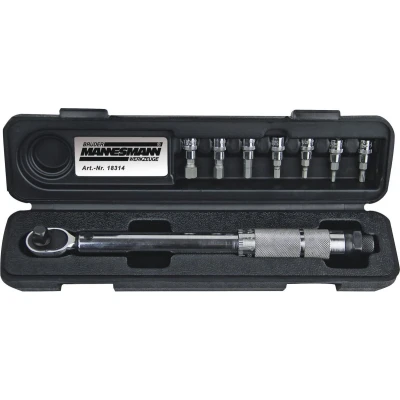 Afbeelding van Brudermannesmann Brüder Mannesmann Momentsleutel 1/4&quot; aansluiting (8 delig) in cassette