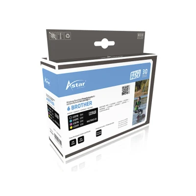 Afbeelding van Astar Brother LC3217VALDR MFCJ Inkt CMYK Rebuilt set van 4