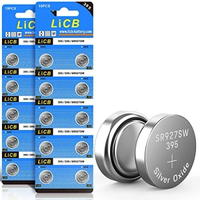 Afbeelding van LiCB 20 stuks SR927SW batterijen knoopcellen, 395 AG7 LR927 399 V395 1,5 V horlogebatterij