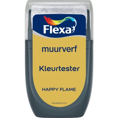 Afbeelding van flexa creations muurverf tester happy flame 30 ml