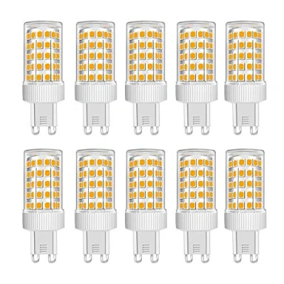 Afbeelding van 10 stuks G9 LED lampen 10W lampen, vervanging voor 100W halogeenlampen, warm wit 3000K, 86 chips, 360 stralingshoek, 1000LM, AC 220V 240V