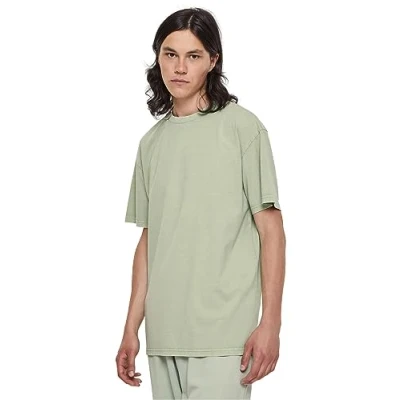 Afbeelding van Urban Classics Heavy ACID WASH TEE Tshirt basic, Heren, Maat: 4XL, Vintagegreen