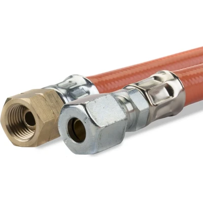 Afbeelding van Gimeg Gasslang PVC 1/4 inch links x 6/8 mm 60 cm