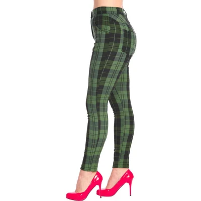 Afbeelding van Banned Power Broek rechte pijpen XS Groen