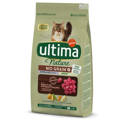Afbeelding van Ultima Nature No Grain Sterilized Rund Kattenvoer 1,1 kg