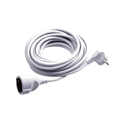 Afbeelding van Meister veiligheidscontactverlenging 2 m kabel wit kunststof leiding IP20 binnenruimte/verlengkabel met kinderbeveiliging/Schuko verlenging/7432210
