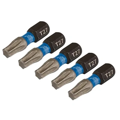 Afbeelding van Draper 05495 TX Star Impact Schroevendraaier Bits, T27 x 25mm (Pack van 5)