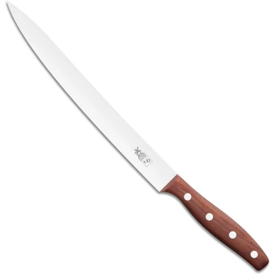 Afbeelding van Robert Herder K6 Vleesmes / Fileermes RVS Spits Lemmet 23 cm Heft Pruimenhout
