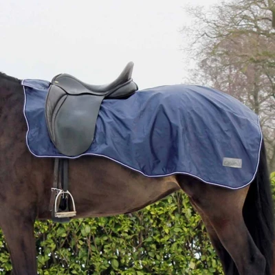 Afbeelding van QHP uitrijdeken 420D blauw maat:s