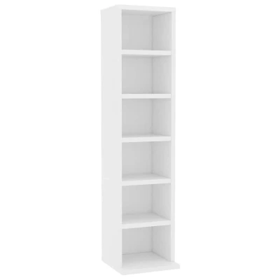 Afbeelding van vidaXL Cd kast 21x20x88 cm bewerkt hout wit