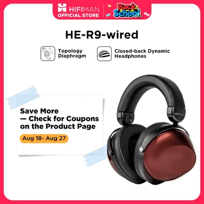 Afbeelding van HIFIMAN HE R9 Dynamic Closed Back Over Ear Hi Fi Headphones with Topology Diaphragm for Home&amp;Studio Wired