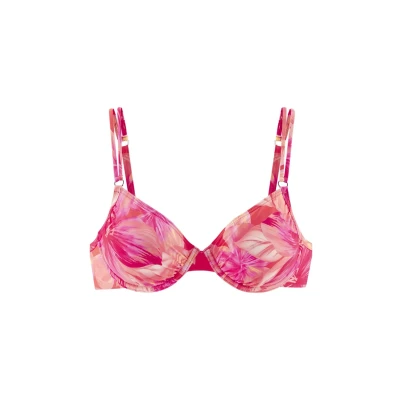 Afbeelding van s.Oliver Bikinitop, Dames, Maat: 36xD, Pfirsich bedruckt