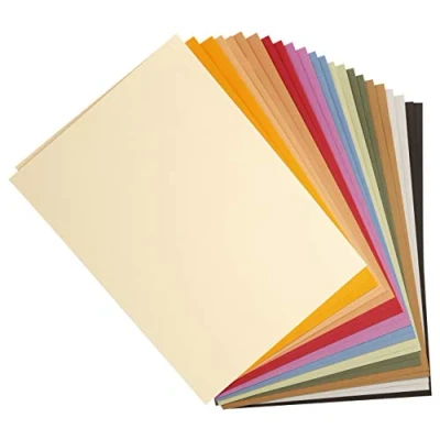 Afbeelding van Clairefontaine 960450C pakket tulpenpapier 24 vellen tekenpapier met korrel, pastelassortiment, A4, 21 x 29,7 cm, 160 g ideaal voor tekenen en creatieve activiteiten
