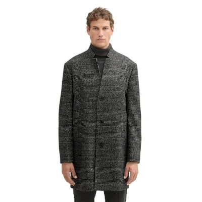 Afbeelding van TOM TAILOR Denim Heren 1042405 jas, 35749 Black Big Glencheck, XXL, XXL