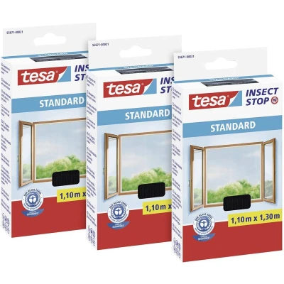 Afbeelding van tesa STANDARD 55671 00500 03 Vliegenhor (b x h) 1100 mm 1300 Antraciet 3 stuk(s)