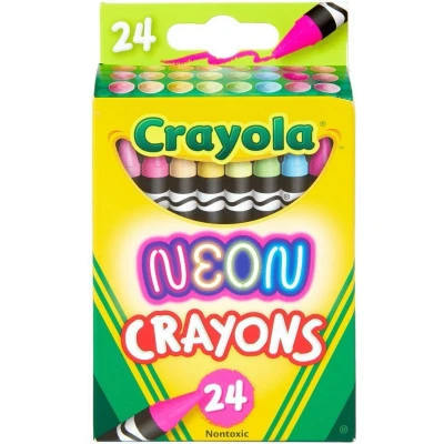 Afbeelding van Crayola Neon waskrijtjes 24stuks
