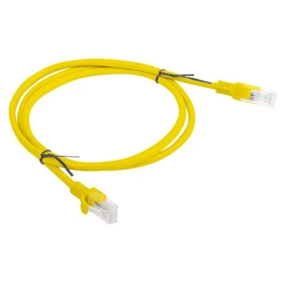 Afbeelding van Stevige UTP netwerkkabel categorie 5e Lanberg PCU5 20CC 0100 Y Geel 1 m