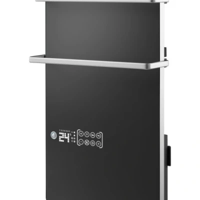 Afbeelding van 2000W Tesy badkamer paneel convector zwart gehard glas (36 42 m3)