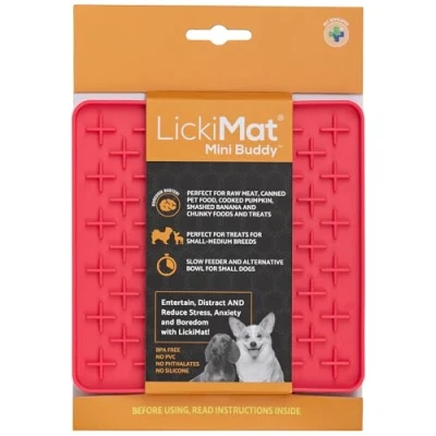 Afbeelding van LickiMat Mini Classics Interactieve voedermat voor honden, slow feeder met modern design, verrijking familiebinding en angstverlichting
