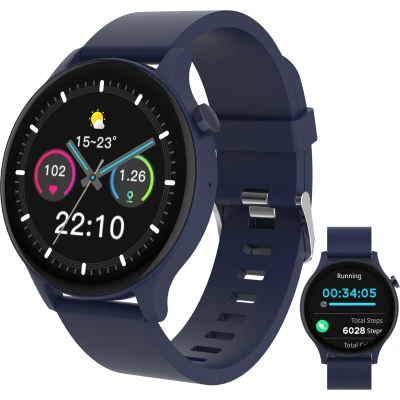 Afbeelding van Denver Smartwatch Android iOS Volledige Belfunctie Sporthorloge Hartslagmeter Saturatiemeter Slaapmonitor SWC338BU