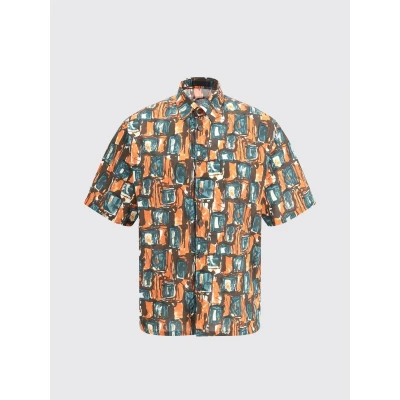Afbeelding van Printed Short Sleeve Shirt with Button Closure for Casual Wear