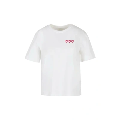 Afbeelding van Mister Tee Three IN A ROW Tshirt print, Dames, Maat: XL, White